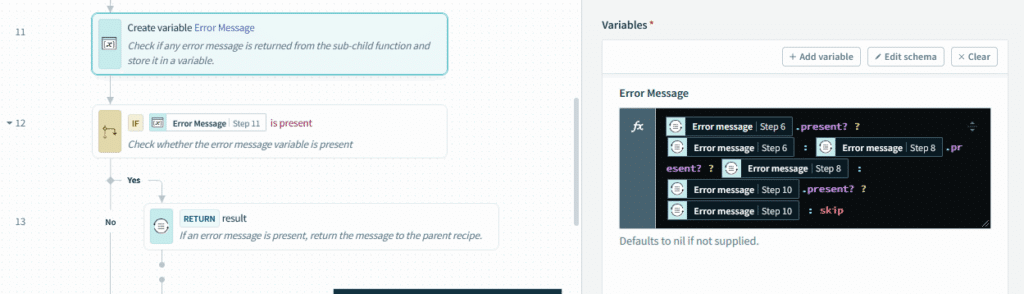 Return Error Message Formula